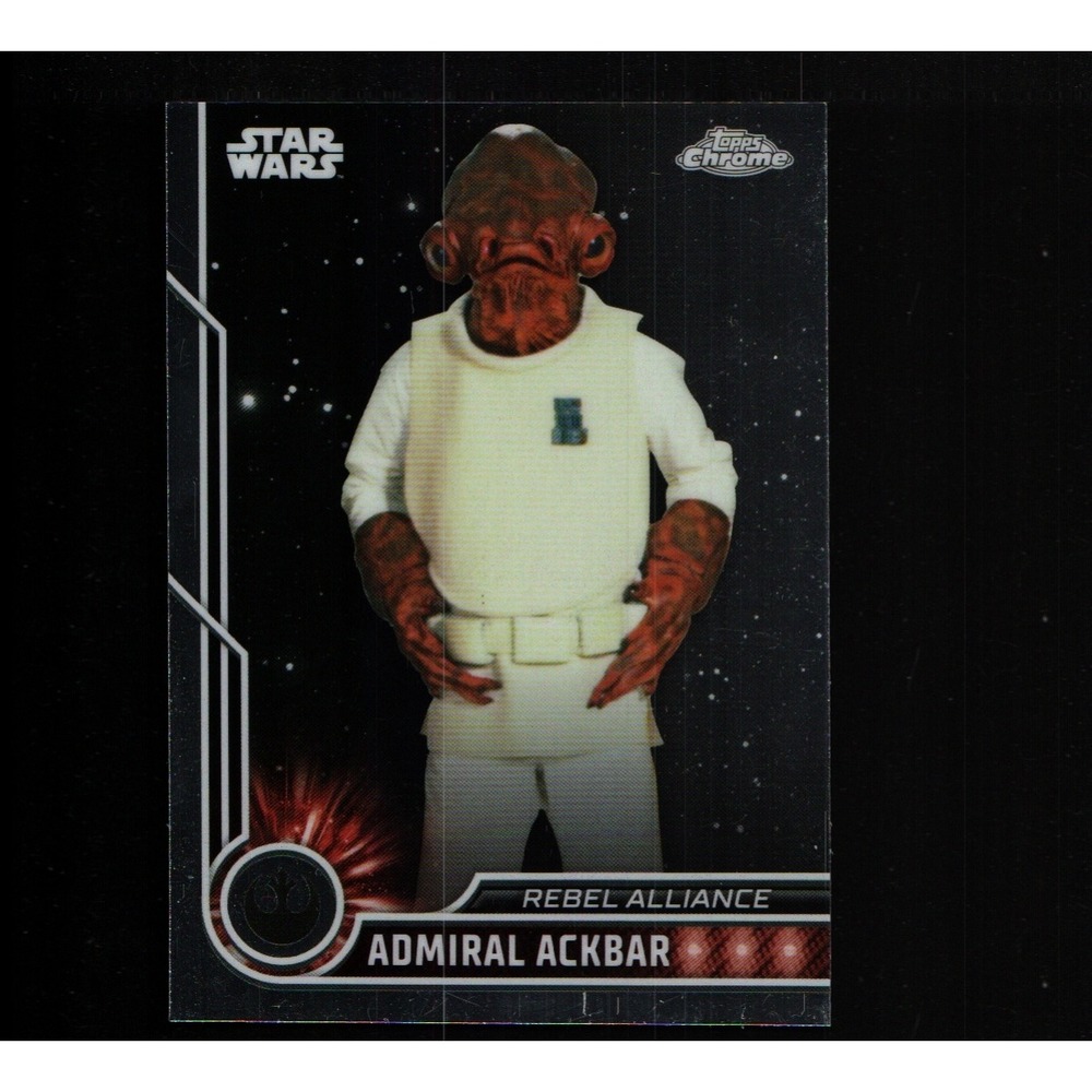 2023 Topps Chrome Star Wars Galaxy Card #47 Admiral Ackbar